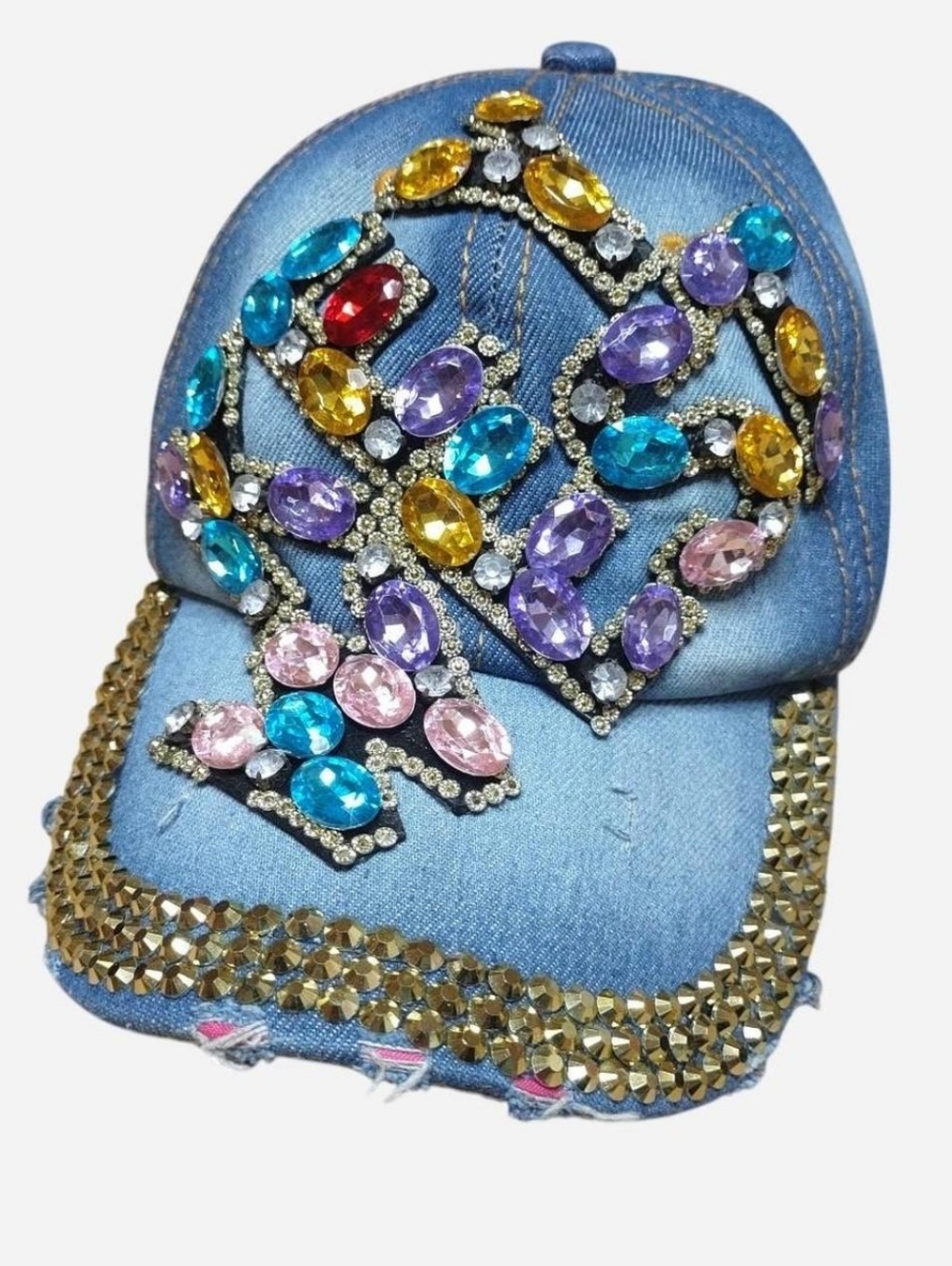 Ladies Maran'athah "Key West" Rhinestones & Embellished Baseball Cap Bling Hats